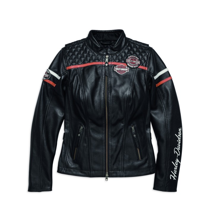 GIACCA PELLE HARLEY-DAVIDSON MISS ENTHUSIAST CE-CERTIFIED LEATHER JACKET