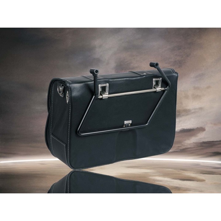 MCJ CLASSICA NERA CON CUCITURE GRIGIE