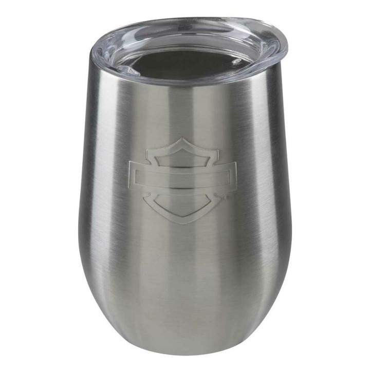 Bicchiere da vino in acciaio inossidabile Harley-Davidson® Silhouette B&S