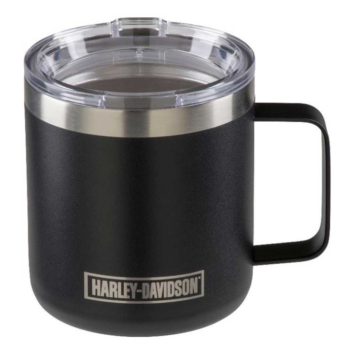 Tazza da viaggio in acciaio inossidabile  inciso Harley-Davidson® con coperchio