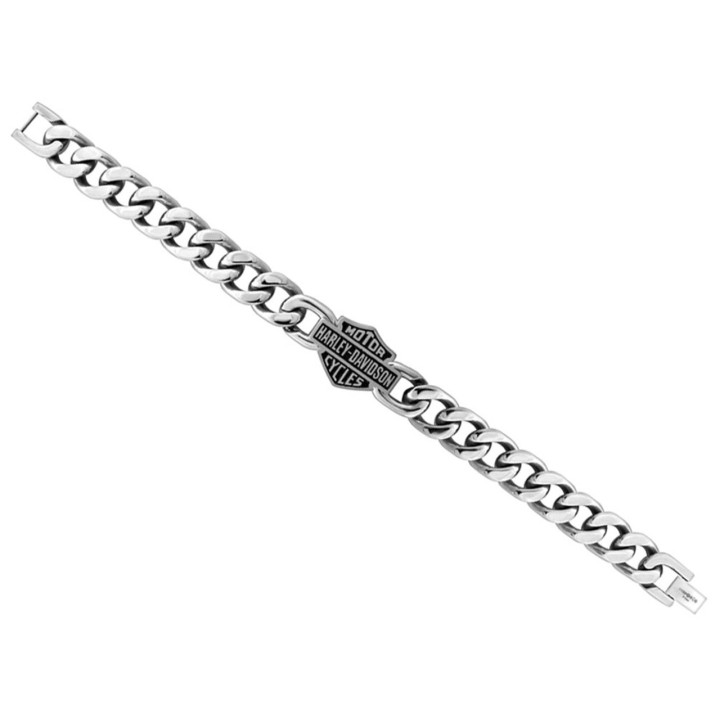 Bracciale da uomo Bar & Shield in acciaio inossidabile Harley-Davidson®