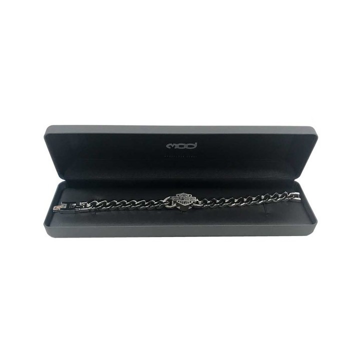 Bracciale da uomo Bar & Shield in acciaio inossidabile Harley-Davidson®