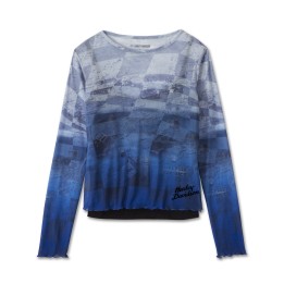 COOL BLUE MESH TOP