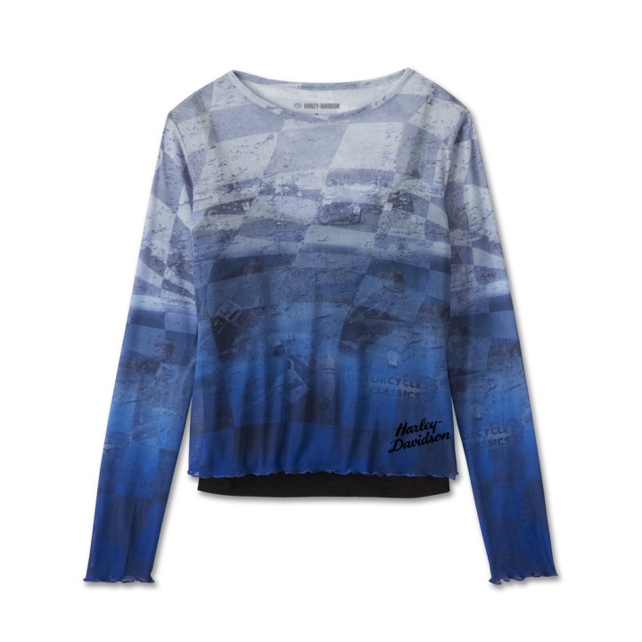 COOL BLUE MESH TOP