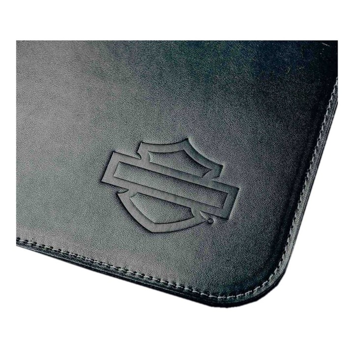 Tappetino per mouse con logo B&S Harley-Davidson® - ecopelle nera