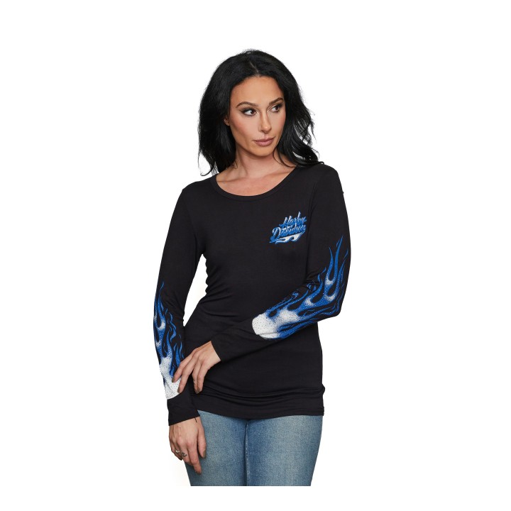 BLUE FLAMES LADY T-SHIRT
