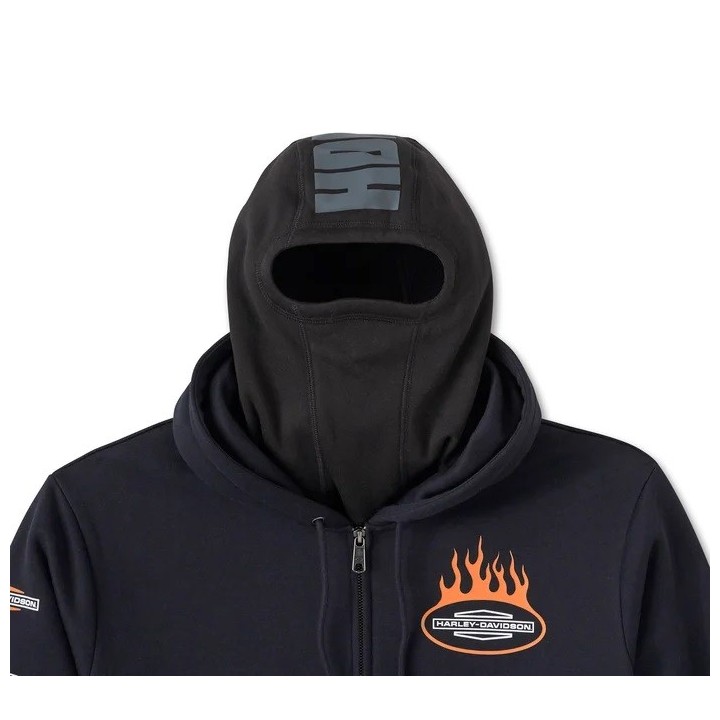 Felpa con cappuccio passamontagna Roaring - Harley Black