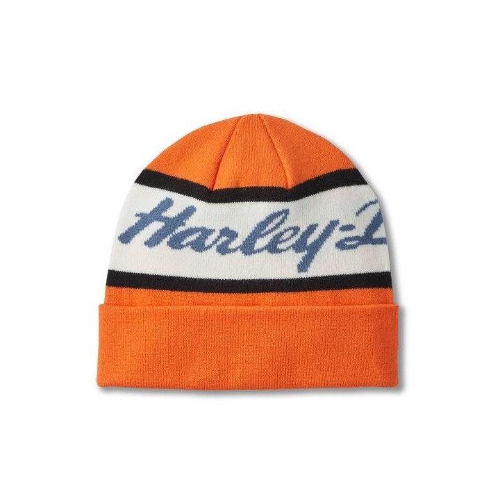 Beanie H-D Script - Harley Orange