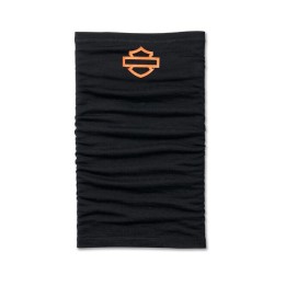 Scaldacollo Bar & Shield in lana merino - Harley Black