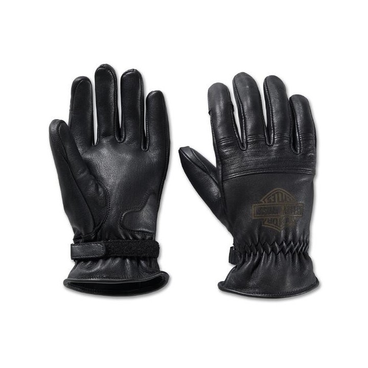 Guanti in pelle Helm da uomo - Nero