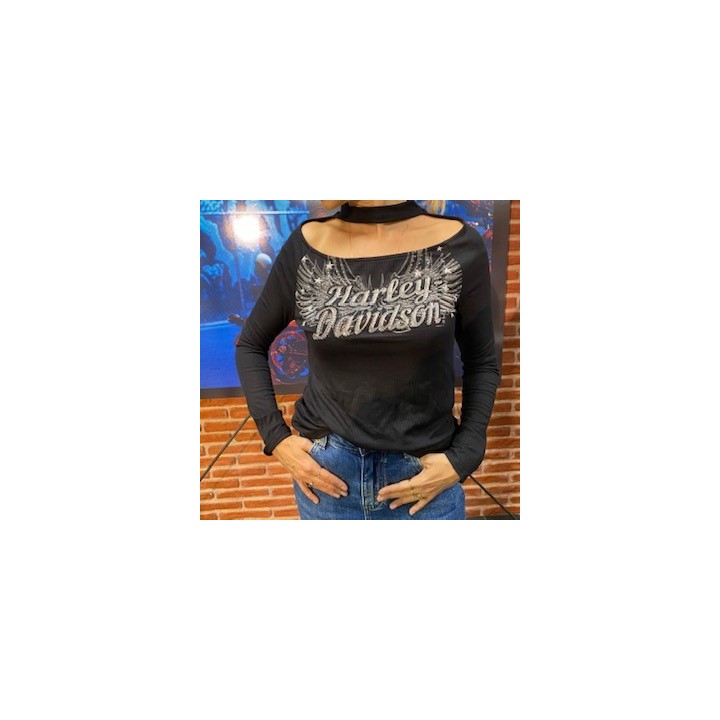 Lady Neck Sparkling tee