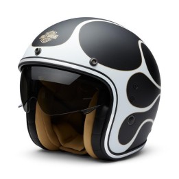 Casco Jet Harley-Davidson Flames X14 nero opaco
