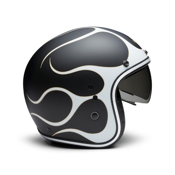 Casco Jet Harley-Davidson Flames X14 nero opaco