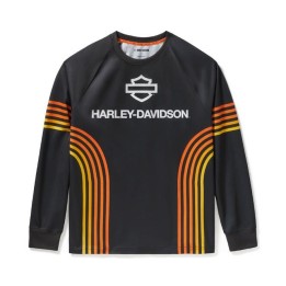 Maglia Harley-Davidson Racing HD Tech nera
