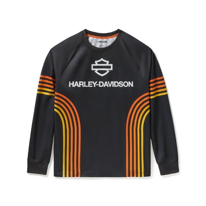 Maglia Harley-Davidson Racing HD Tech nera