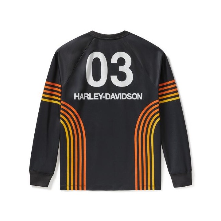 Maglia Harley-Davidson Racing HD Tech nera