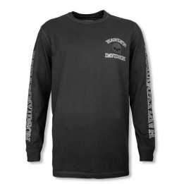 T-SHIRT MANICHE LUNGHE WILLIE G SKULL ™ HARLEY BLACK