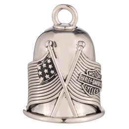 Campanello con logo Harley-Davidson® USA Bar & Shield, finitura argento