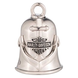 Campanella Harley-Davidson® con logo Sculpted Anchor Bar & Shield, finitura argento