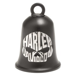Campanella Harley-Davidson® Willie G Skull Script Contrast Ride, finitura nera