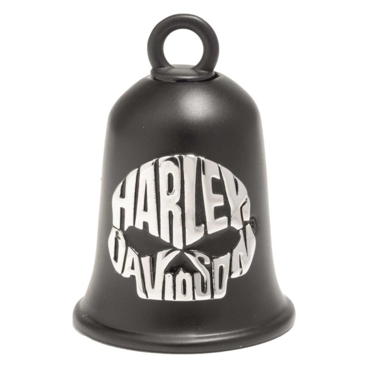 Campanella Harley-Davidson® Willie G Skull Script Contrast Ride, finitura nera