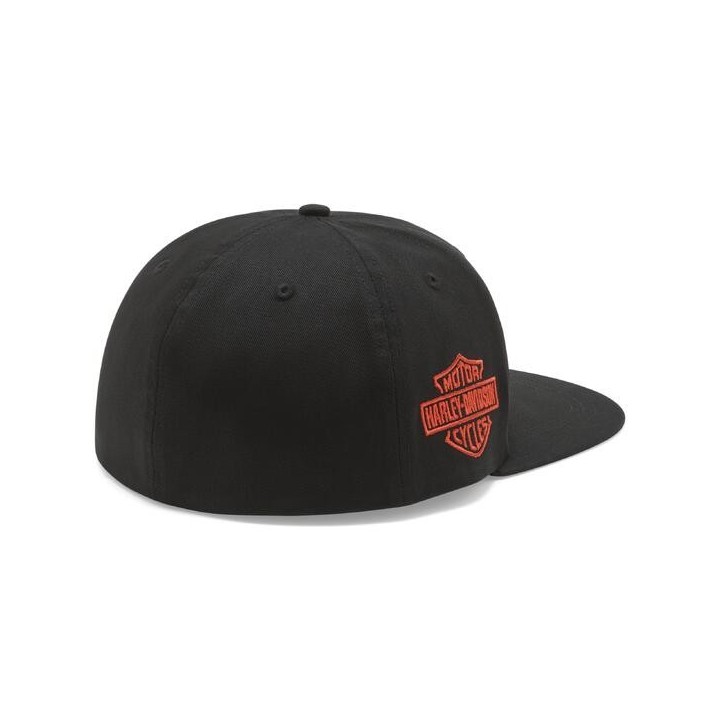 Cappellino Fitted Lightning Eagle Panhead - Harley Black
