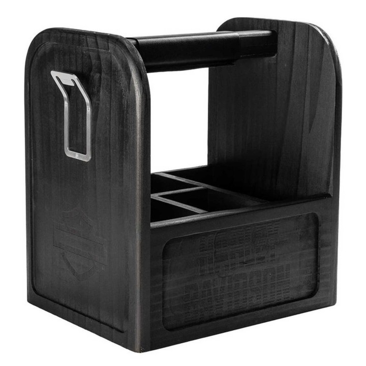 Contenitore da picnic in legno con divisori Harley-Davidson® Open Bar & Shield