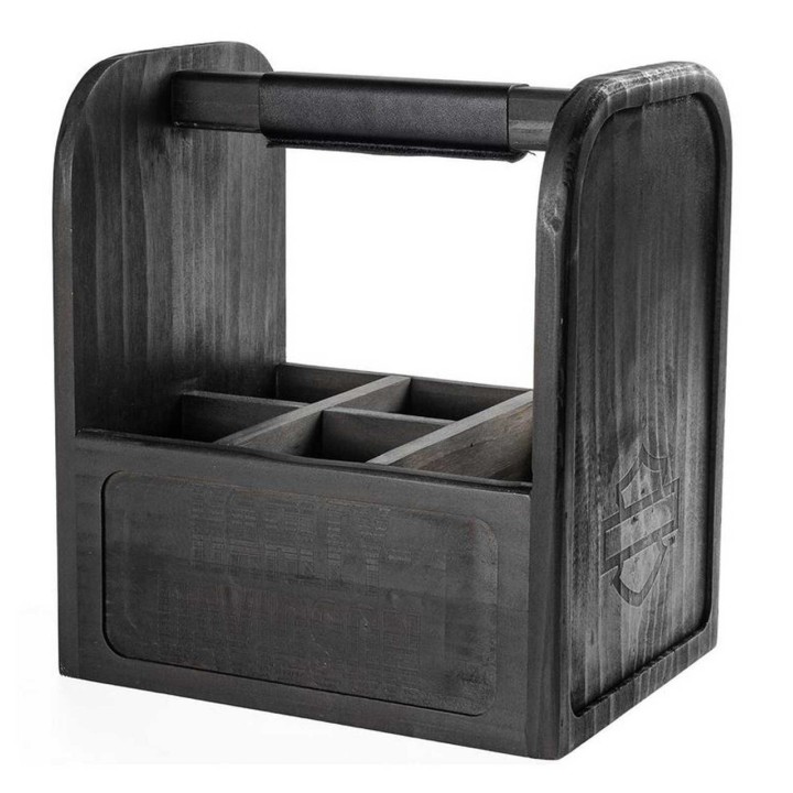 Contenitore da picnic in legno con divisori Harley-Davidson® Open Bar & Shield