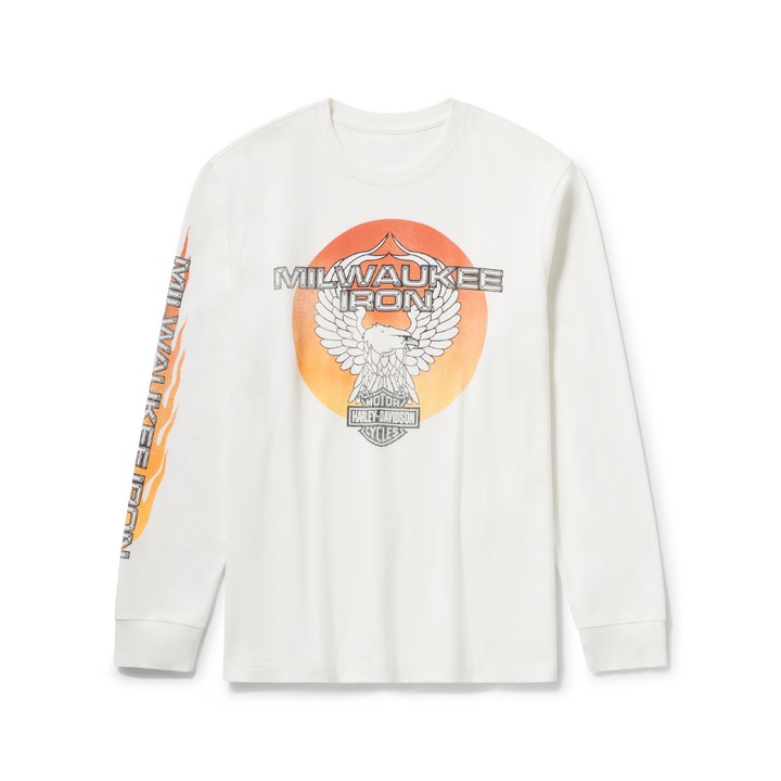T-Shirt  a maniche lunghe Harley-Davidson Milwaukee Iron Eagle