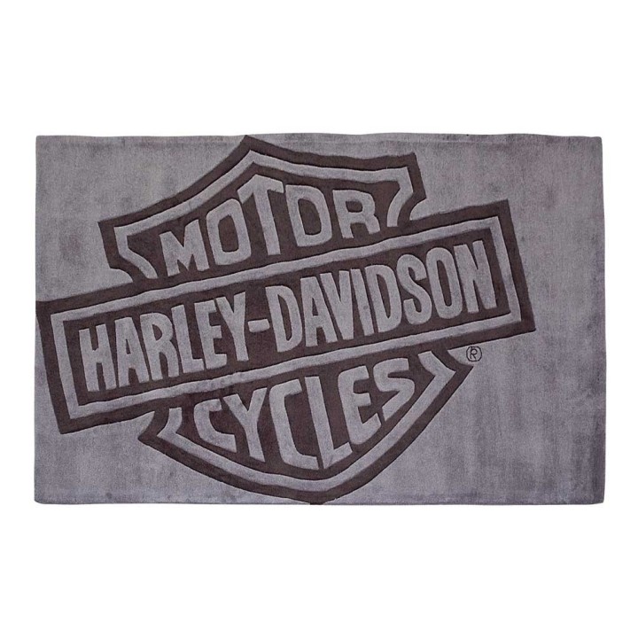 Tappeto grande Harley-Davidson® Bar & Shield - Acrilico grigio scuro
