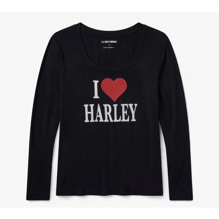 MAGLIETTA BLING I LOVE HARLEY