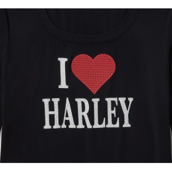 MAGLIETTA BLING I LOVE HARLEY