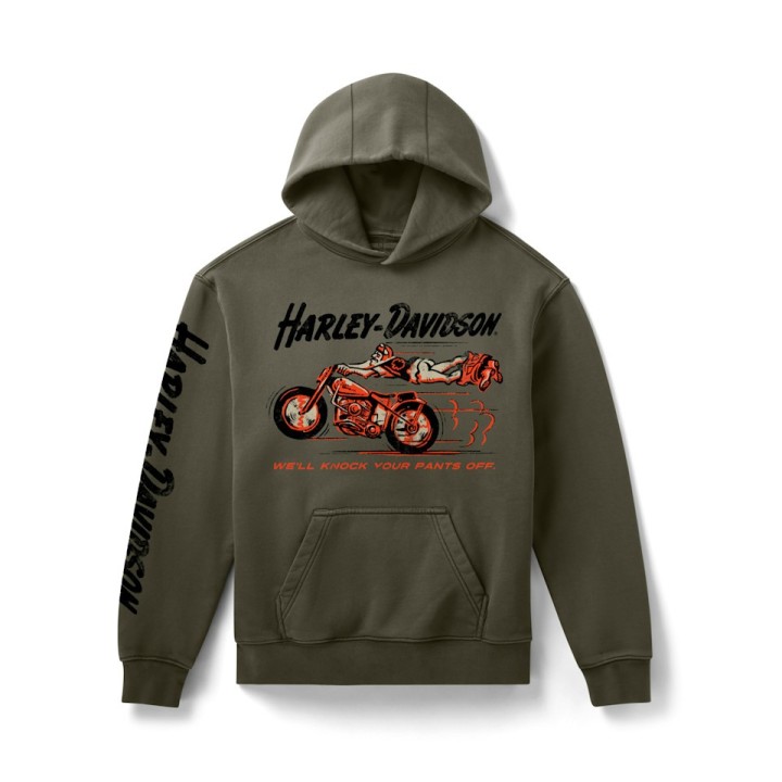 Felpa con cappuccio in pile H-D Knock Your Pants Off