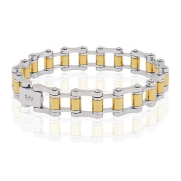 BRACCIALE BIKER A CATENA SINGOLA
