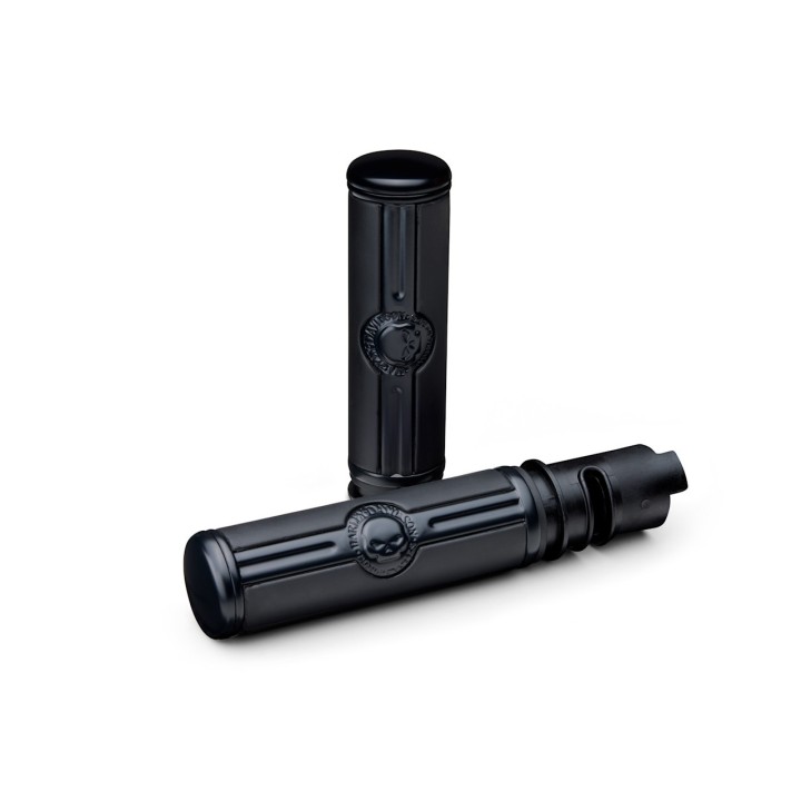 COPPIA MANOPOLE WILLIE G. SKULL BLACK