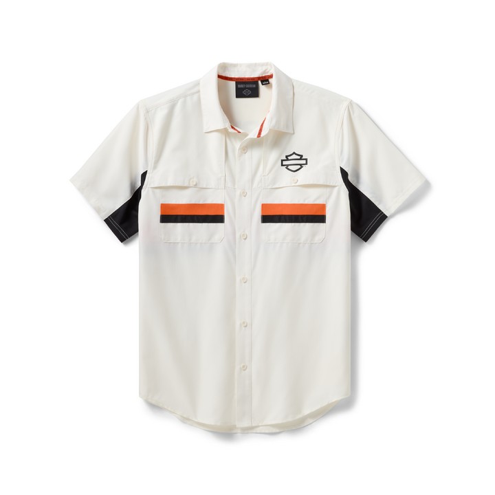 Camicia a maniche corte con prese d'aria H-D TECH da uomo