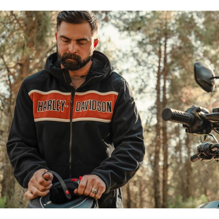 Felpa tecnica con cappuccio H-D Trenton Deflector 2.0 da uomo