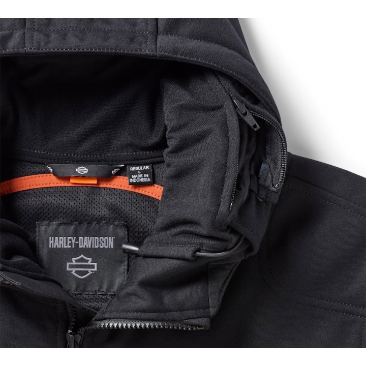 Felpa tecnica con cappuccio H-D Trenton Deflector 2.0 da uomo
