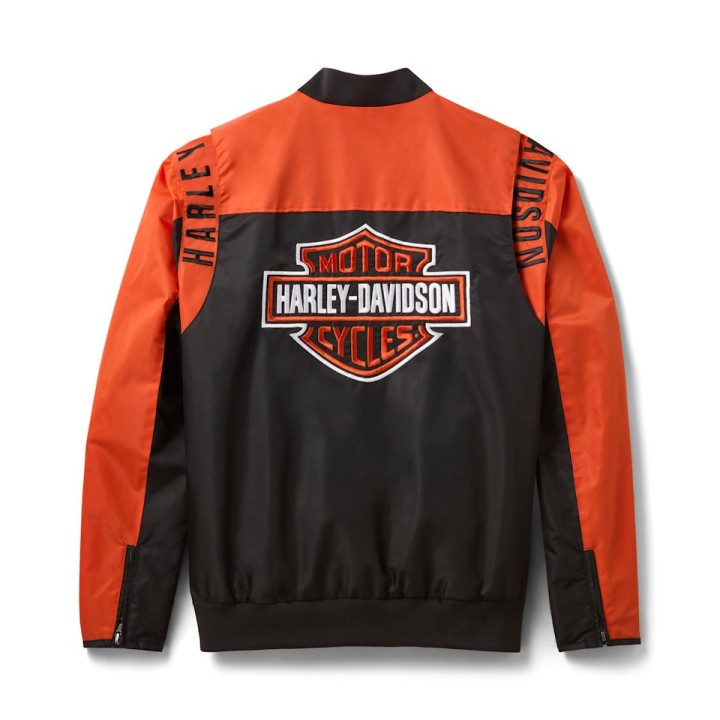 Giubbotto bomber in nylon H-D Mainstreet da uomo