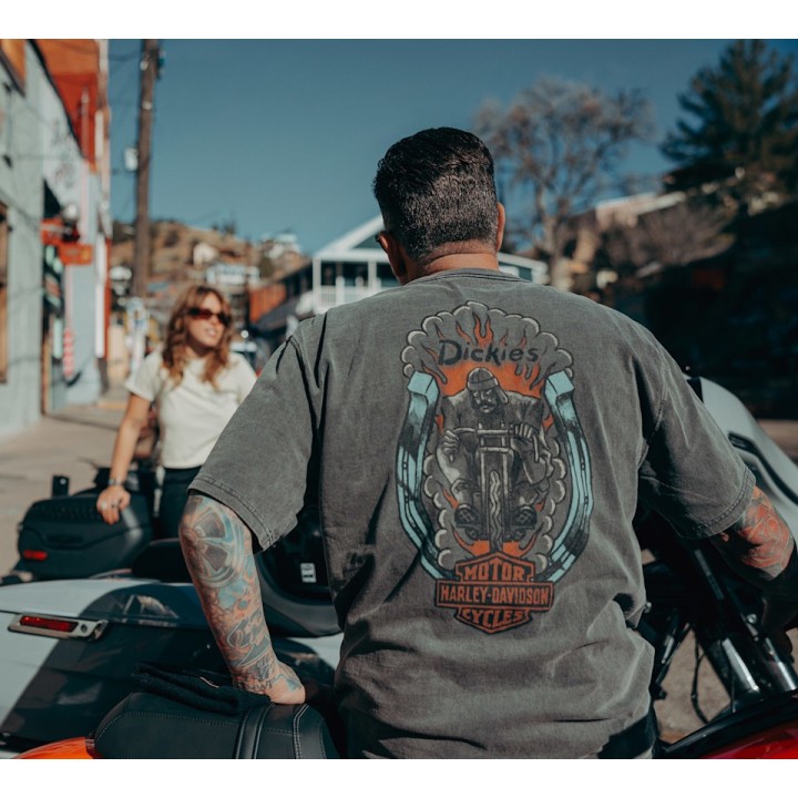 T-shirt DICKIES® for HARLEY-DAVIDSON® Moto Racer Heavyweight