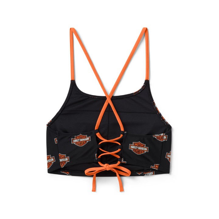 Top bikini a scollo alto da donna HD Swim Bar & Shield