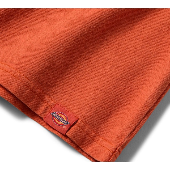 Maglietta tinta a pigmento Dickies x H-D Horsepower Heavyweight - Vintage Orange