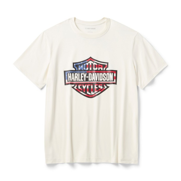 T-shirt Harley-Davidson Stars & Stripes - Cloud Dancer