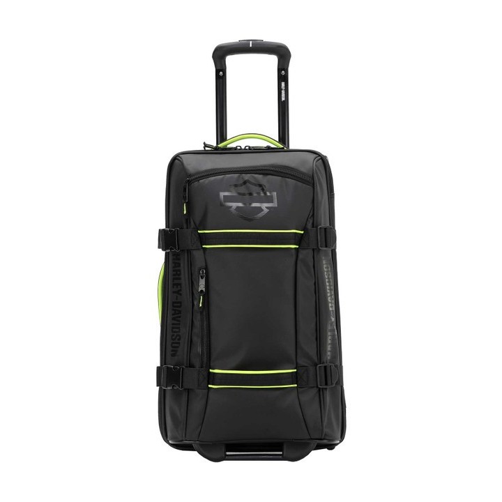 Borsa da viaggio Harley-Davidson® Nomad Wheeling con ruote Shark - Nero/Lime