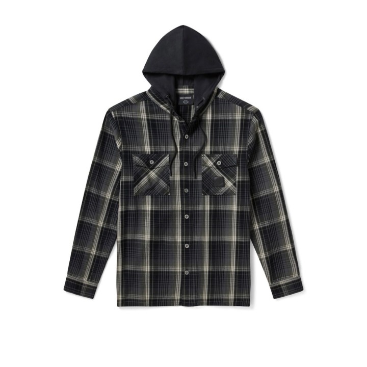 CAMICIA A QUADRI CON CAPPUCCIO H-D AMERICAN CLASSIC