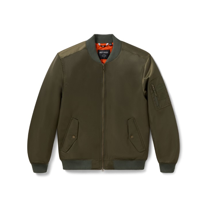 JACKET-TEXTILE,MA1 BOMBER,GREE