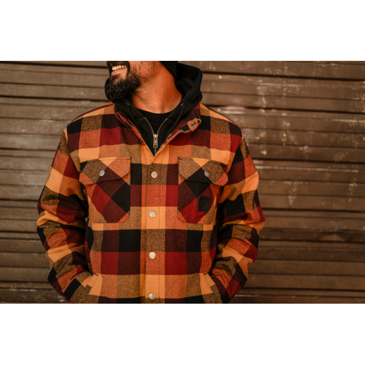 Giacca-camicia con cappuccio HD American Classic da uomo
