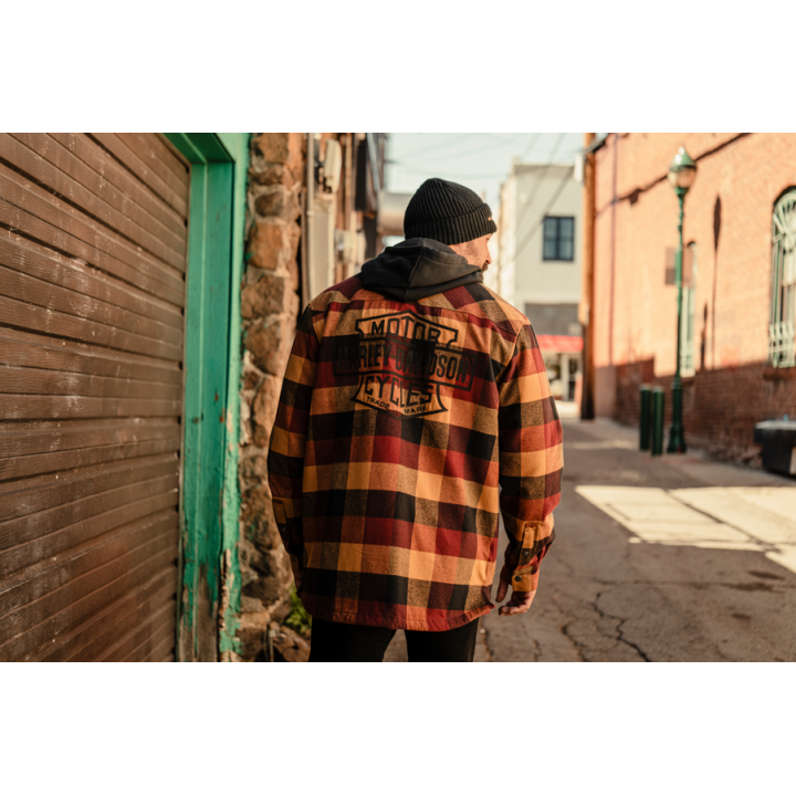 Giacca-camicia con cappuccio HD American Classic da uomo