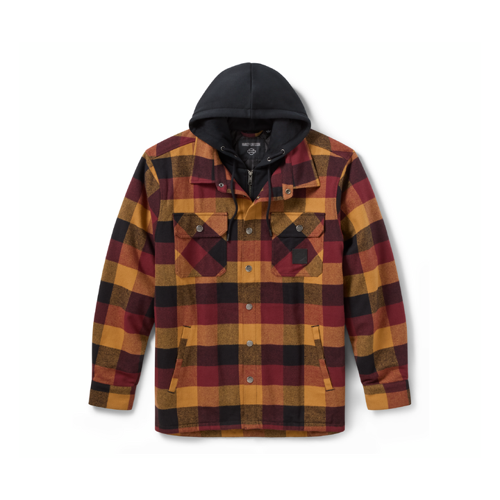 Giacca-camicia con cappuccio HD American Classic da uomo