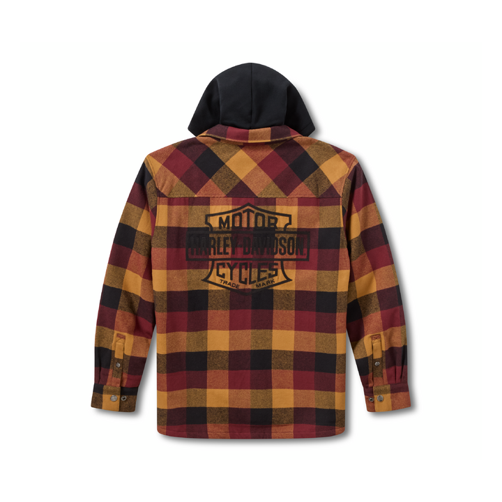 Giacca-camicia con cappuccio HD American Classic da uomo